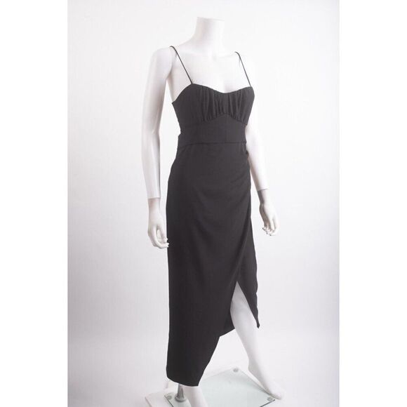 Zara Womans Corset Midi Dress Size Small Black Tie Open Back 7613/955 NWT - Picture 2 of 6